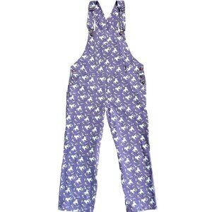 My Little Belleville Lavender Lila Overalls | Floral Horses
